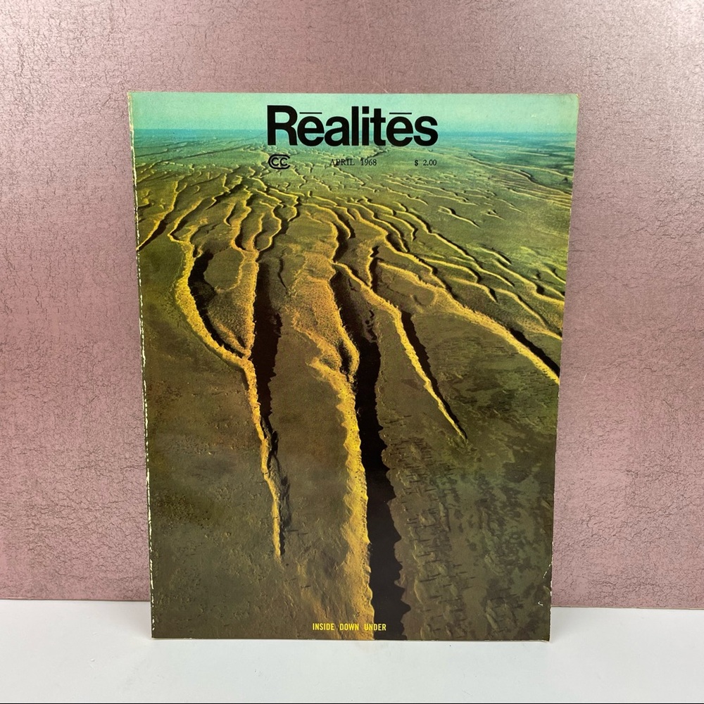 Vintage Realities Magazine April 1968 Inside Down Under Art Photography Travel
